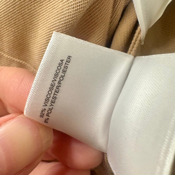 NWT Anne Klein Light Coffee Utility Shirt Dress Size L - Picture 4 of 5